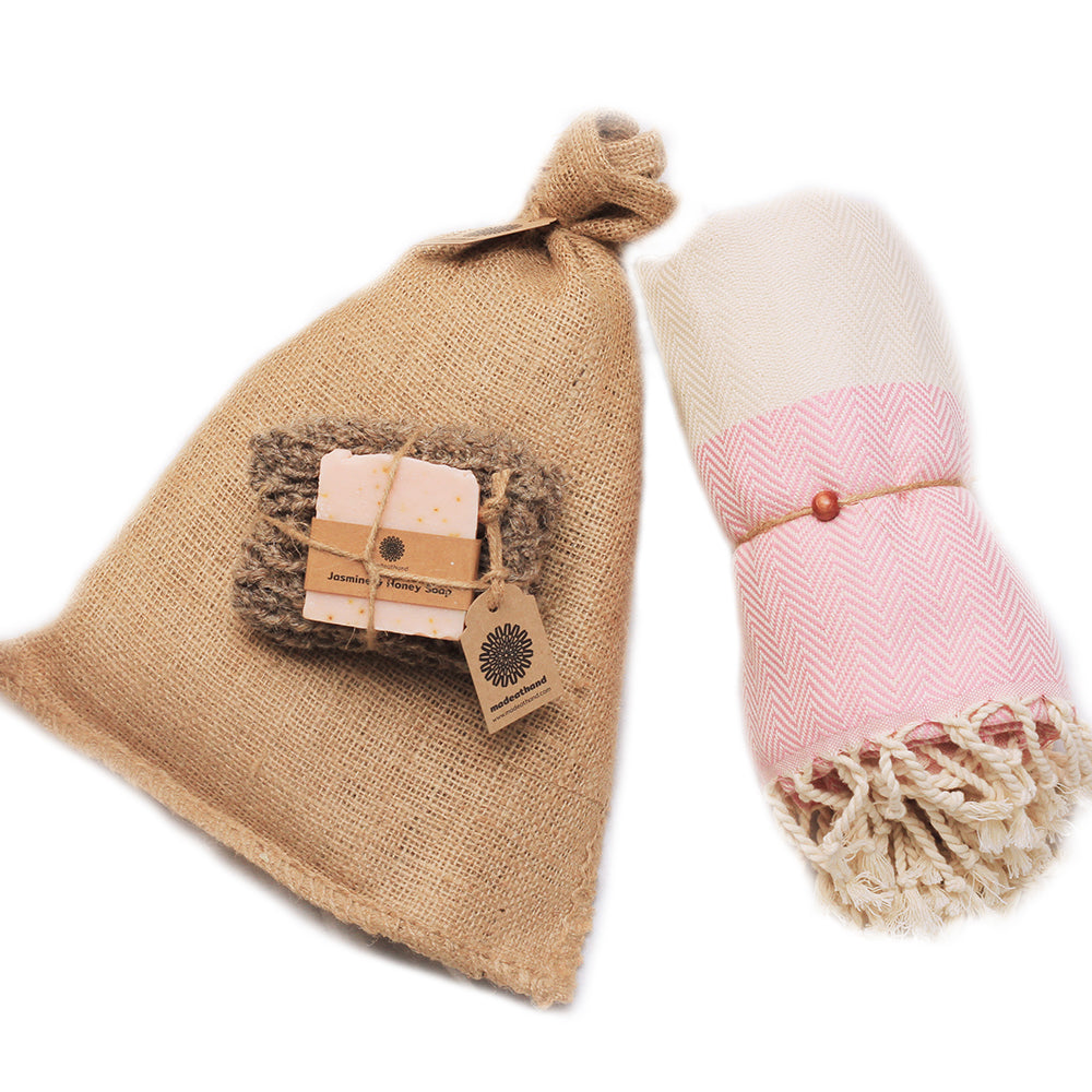 Bath & Body - Herringbone Pink-0
