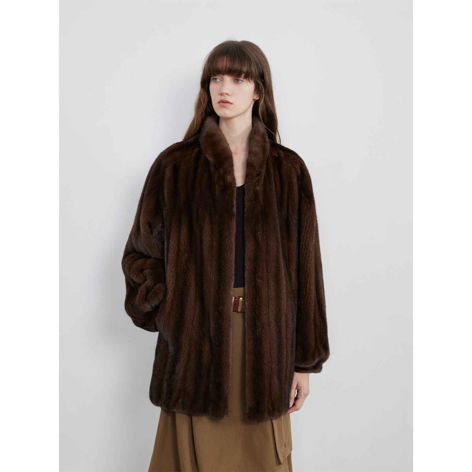 Meteor Variations Sable Fur Coat Women-2