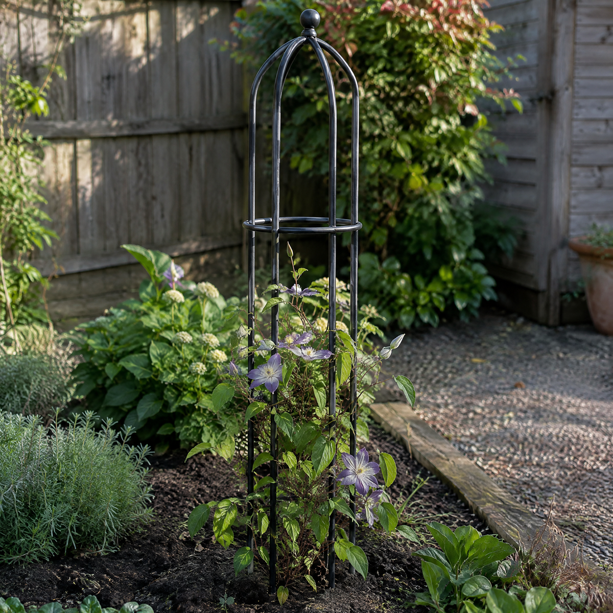 Adjustable Round Obelisk Garden Trellis