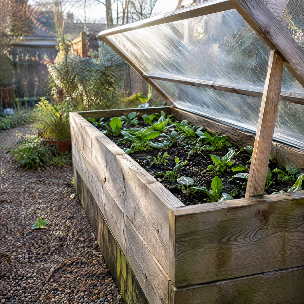 Insulated Raised Bed with Snap-On Cold Frame