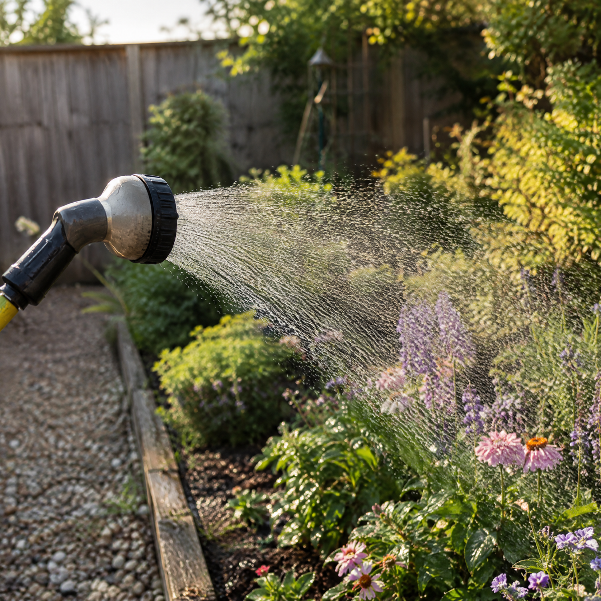 Metal 7-Pattern Garden Hose Spray Nozzle