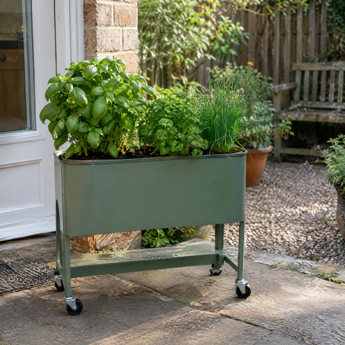 Self-Watering Rolling Kitchen Garden Planter