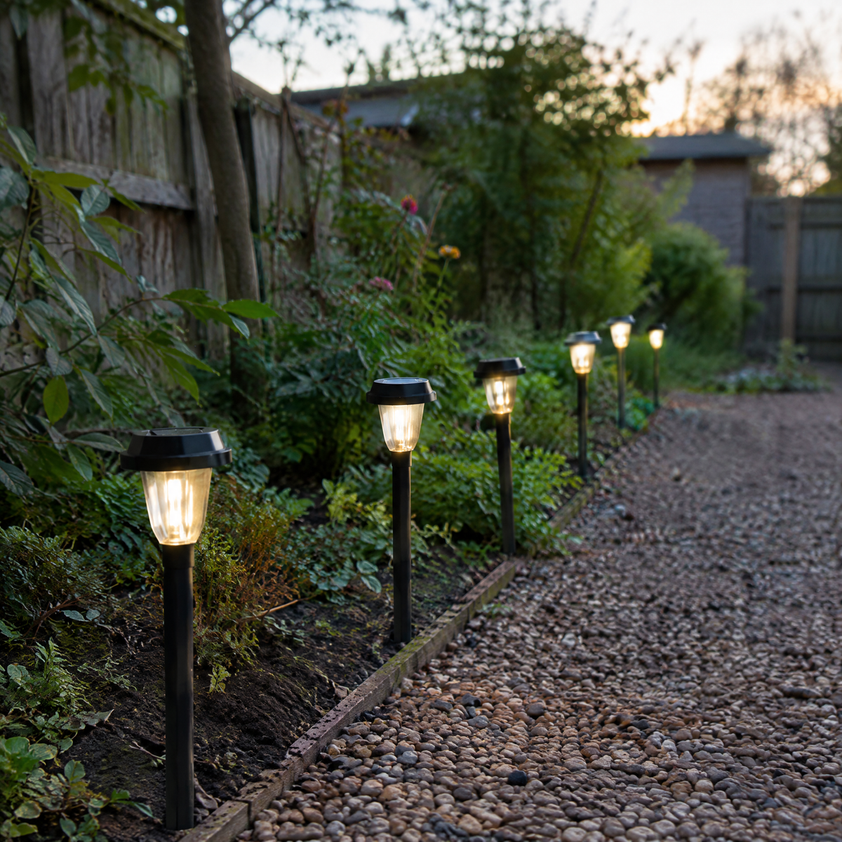 Solar Path Lights, 6-Pack